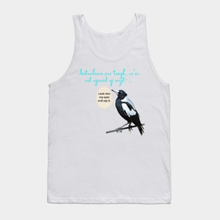 Swooping season -Australian magpie Tank Top